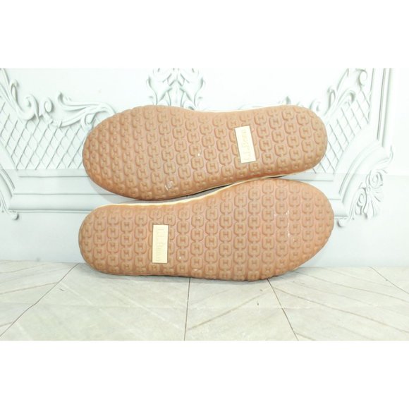 LL Bean Cement Suede Fleece Lined Mountain Moccasin Slippers Size 9 M - Picture 9 of 9